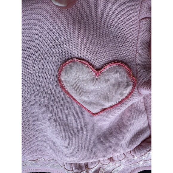 Cabbage Patch Kids PINK HEART Shirt Dress Vtg 1983 Original Fleece CPK - Picture 9 of 12